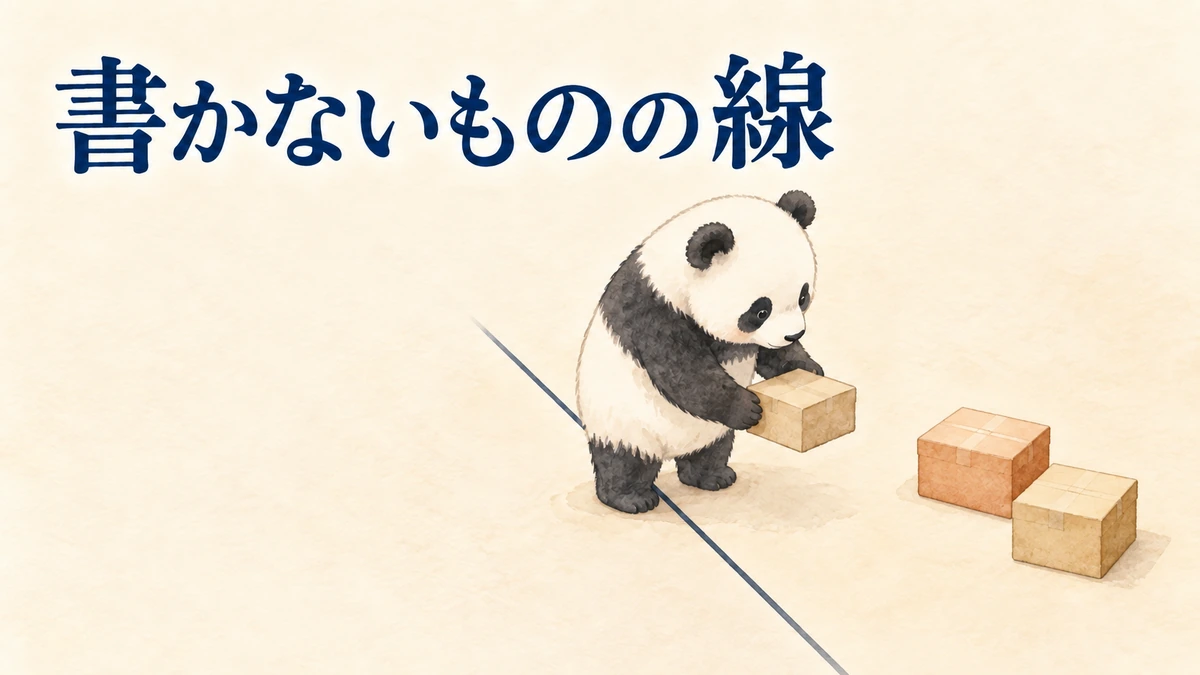 会社員がブログに書かないと決めた情報の線引きを表すバナー画像