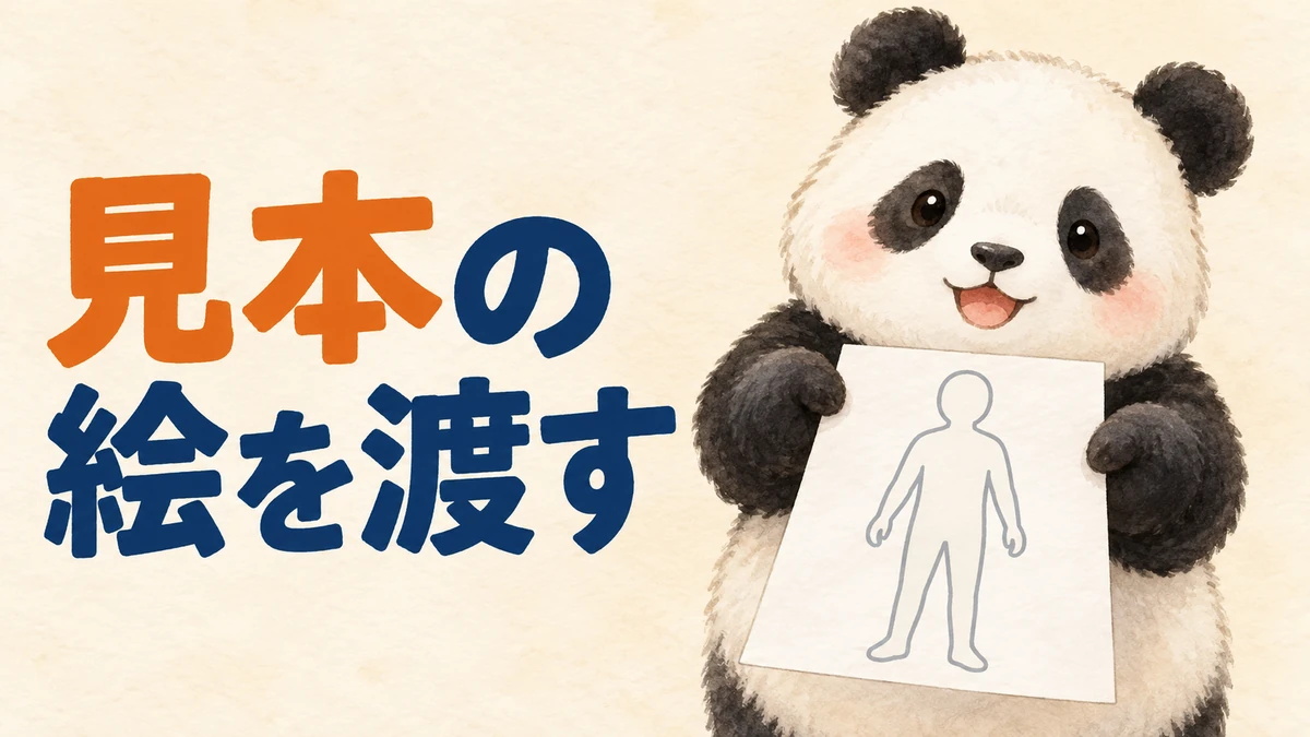 参照画像でそろう人物と背景を表すバナー画像